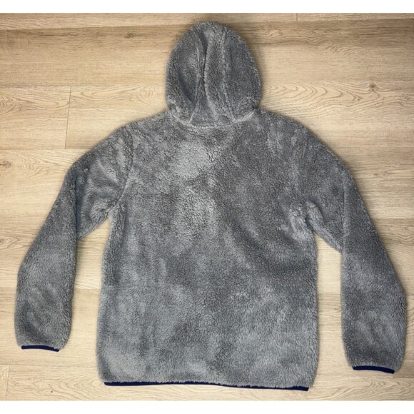 Eddie Bauer Youth Boys Fleece Jacket Gray Full Zip Size 16 Youth XL Blue Hoodie - Picture 6 of 8